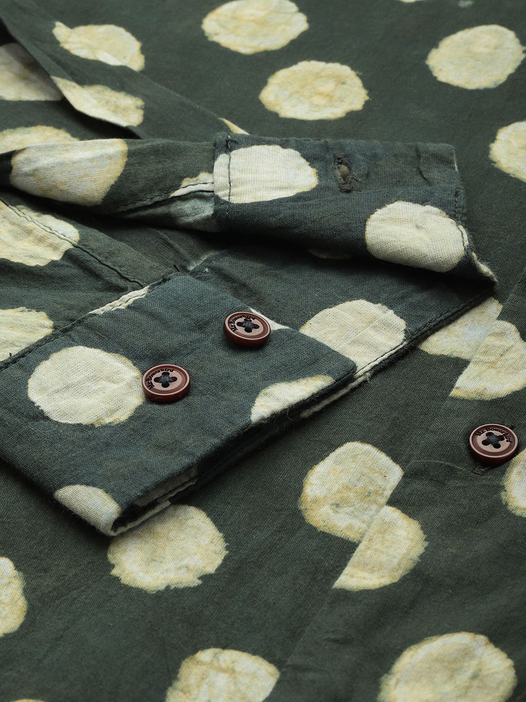 Mr Bowerbird Pure Cotton Bagru Hand Block Printed Printed Tailored Fit Casual Shirt