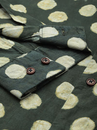 Mr Bowerbird Pure Cotton Bagru Hand Block Printed Printed Tailored Fit Casual Shirt