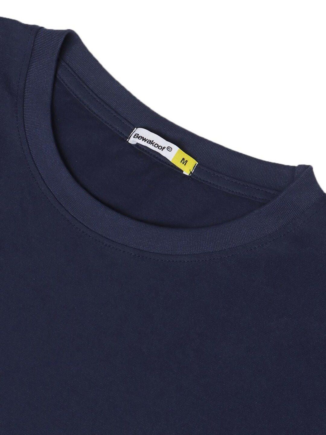 Bewakoof Men Peace Out Astronaut Graphic Print Oversized T-shirt