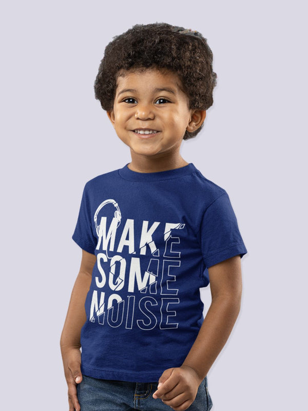 Happy Faces Boys Typography Printed Pure Cotton T-shirt