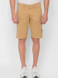 SPYKAR Men Beige Shorts