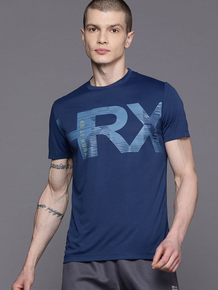 HRX by Hrithik Roshan Printed Rapid-Dry Training T-shirt