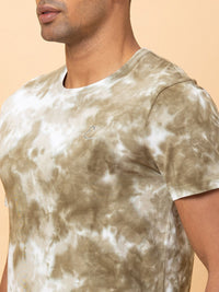 Being Human Men Dyed Raw Edge Slim Fit T-shirt