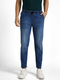 Urbano Fashion Men Mid Rise Light Fade Crinkle Stretchable Jeans