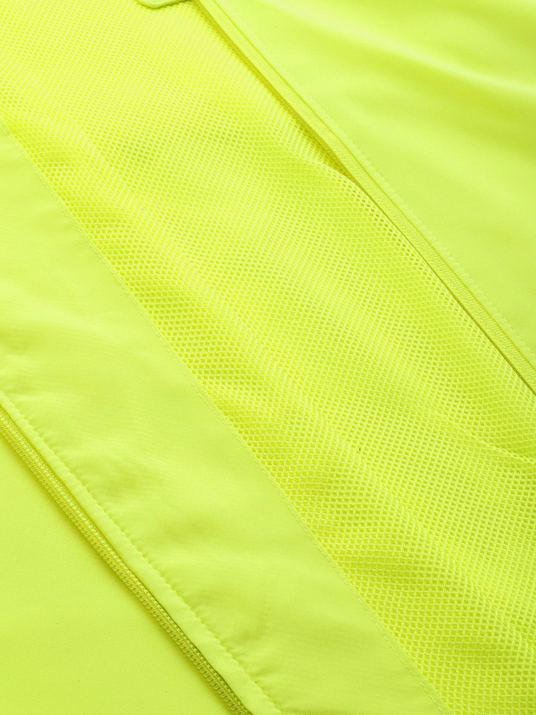 HRX by Hrithik Roshan Men Fluorescent Green Solid Rapid-Dry Antimicrobial Running Jacket