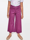 AND Girls Red Straight Fit Trousers