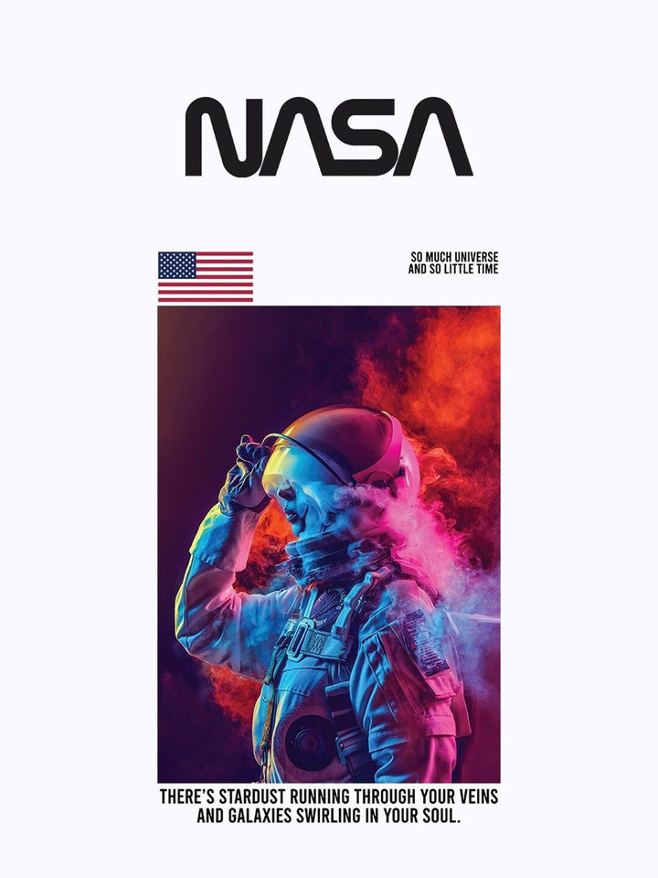 Bewakoof Men White Printed Oversized Pure Cotton T-shirt