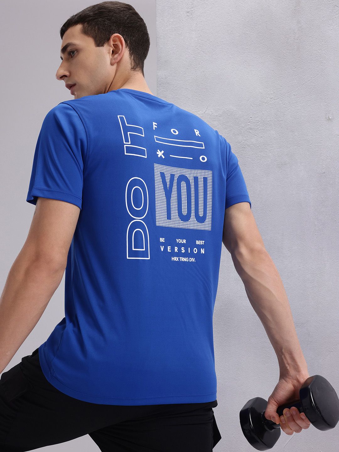 HRX by Hrithik Roshan Printed Rapid-Dry Training T-shirt