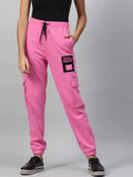 STREET 9 Women Pink Regular Fit Solid Joggers
