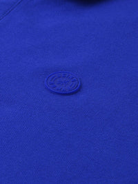 Being Human Men Blue Solid Polo Collar T-shirt