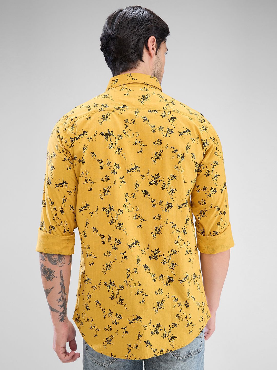 SPYKAR Men Slim Fit Floral Printed Casual Shirt