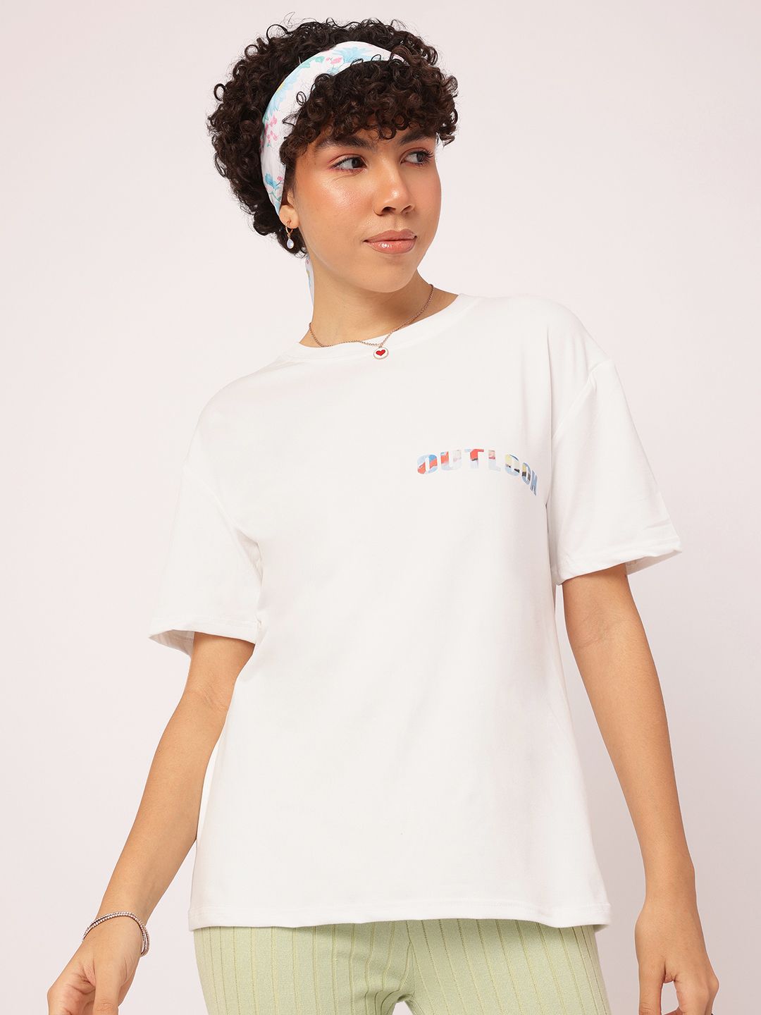 DressBerry Boldly Basic Typo Print Relaxed Tee