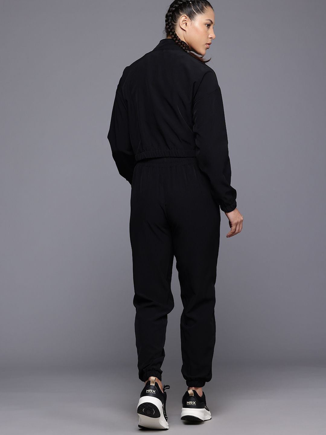 HRX by Hrithik Roshan Rapid Dry Mock Collar Running Tracksuit