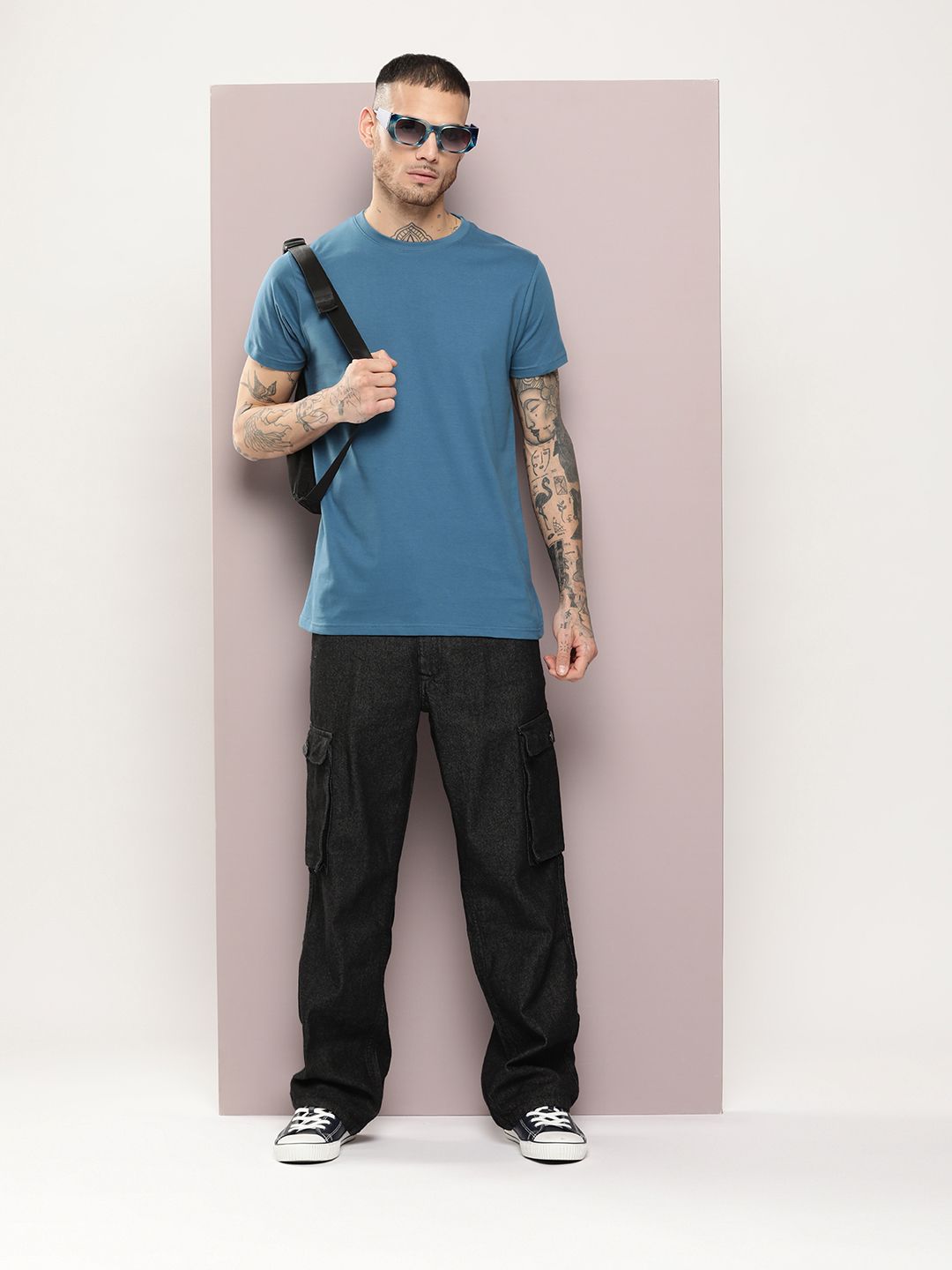 DILLINGER Men Solid Regular Fit T-shirt