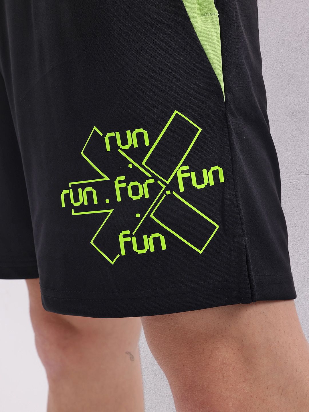 HRX by Hrithik Roshan Men Typography Print Rapid-Dry Running Shorts