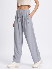 DressBerry Women Pleated Roots Regular Trouser