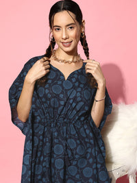 SANSKRUTIHOMES Printed Pure Cotton Tunic With Trousers