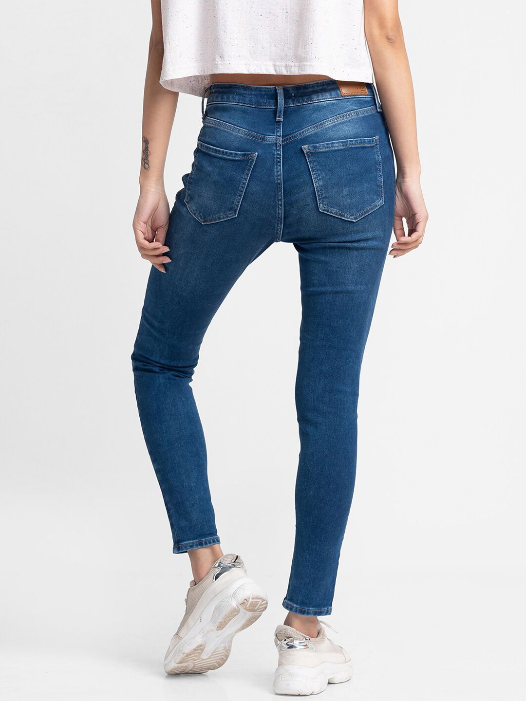 SPYKAR Women Blue Slim Fit Light Fade Jeans