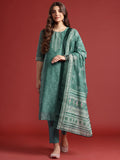 Anouk Indie Prints Kurta with Trousers & Dupatta