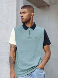 THE BEAR HOUSE Ardor Edition Men Polo Collar Applique Detail Slim Fit T-Shirt