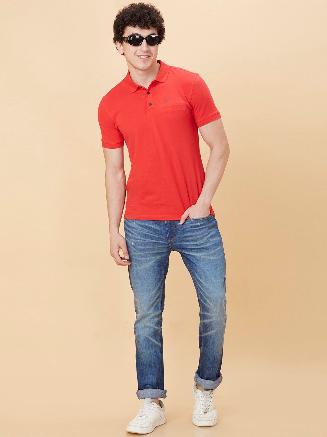 Being Human Men Straight Fit Mid Rise Clean Look Heavy Fade Jeans