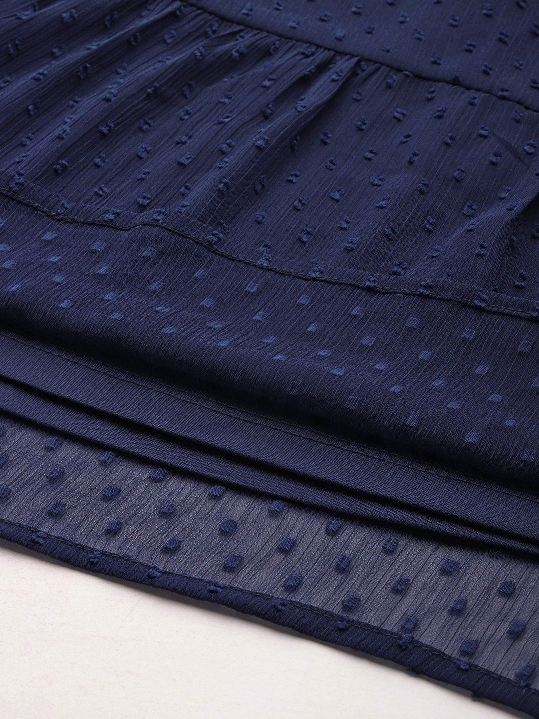 DressBerry Dobby A-Line Midi Dress