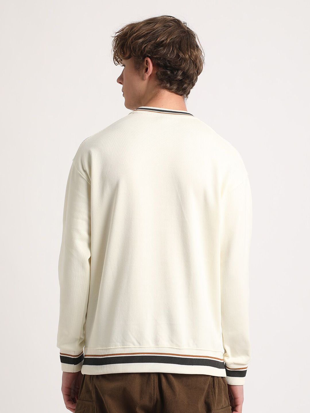 THE BEAR HOUSE Round Neck Cotton Sweatshirt