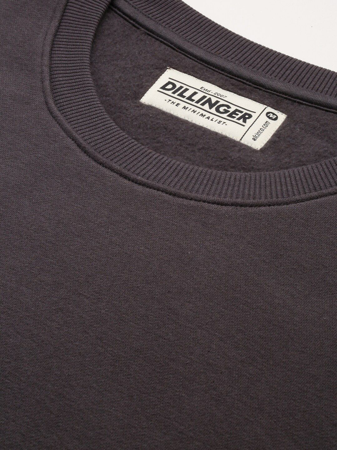 DILLINGER Round Neck Drop Shoulder Sleeves Longline Oversized Pullover Sweatshirt