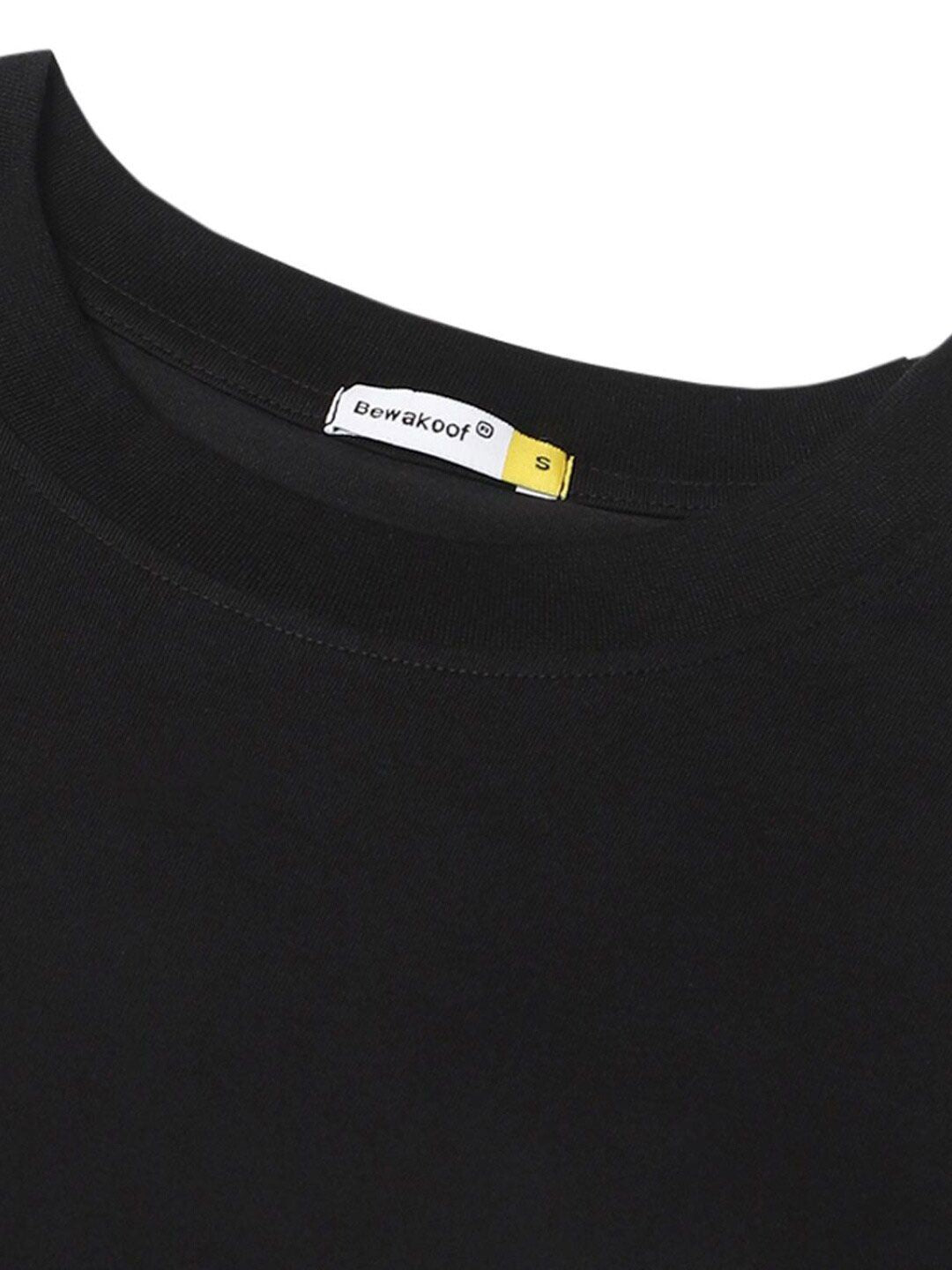 Bewakoof Women Tropical Vibes Typography Oversized T-shirt