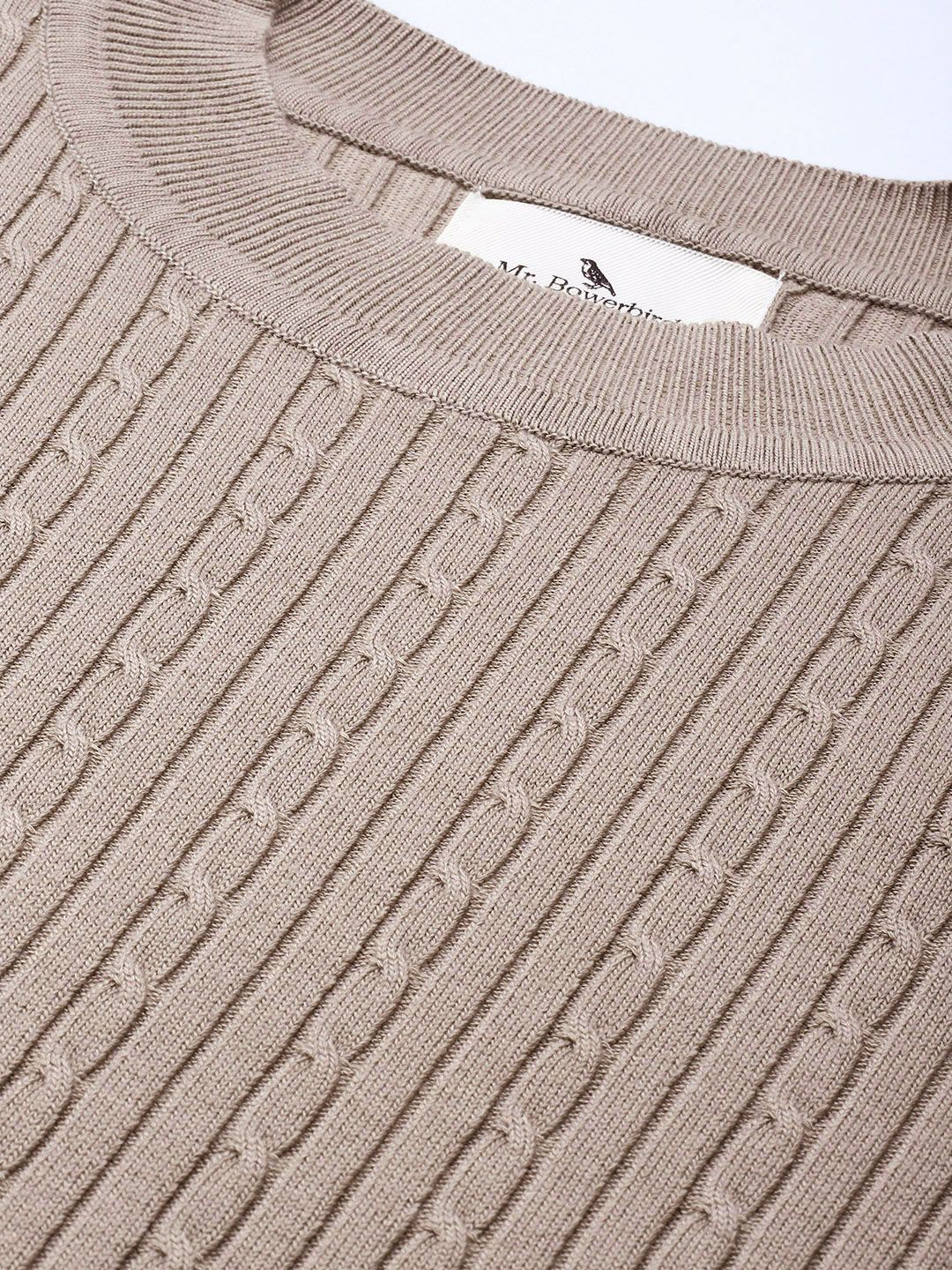 Mr Bowerbird Tailored Fit Cable Knit Pullover