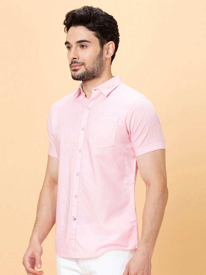 Being Human Spread Collar Slim Fit Cotton Casual Shirt