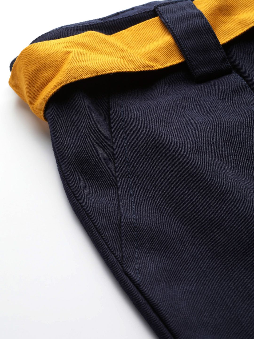 STREET 9 Women Navy Blue Regular Fit Solid Cargos