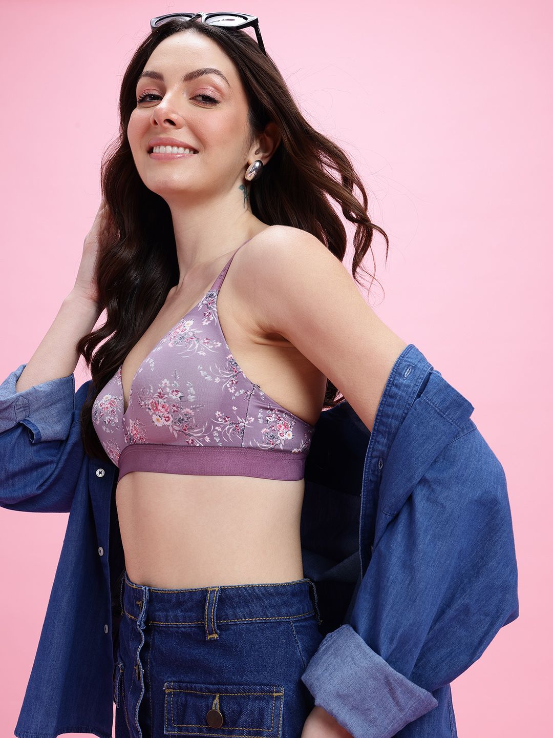 DressBerry Floral Full Coverage Lightly Padded Bra DRM-DB-MK32A