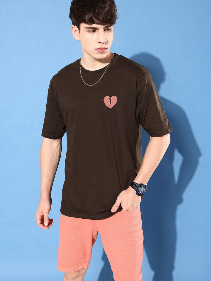 Difference of Opinion Men Pure Cotton Printed Oversized T-shirt