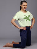 HRX by Hrithik Roshan Printed Cut Out Back Yoga T-shirt