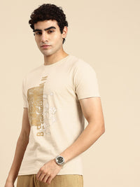 Being Human Graphic Printed Pure Cotton Slim Fit T-shirt