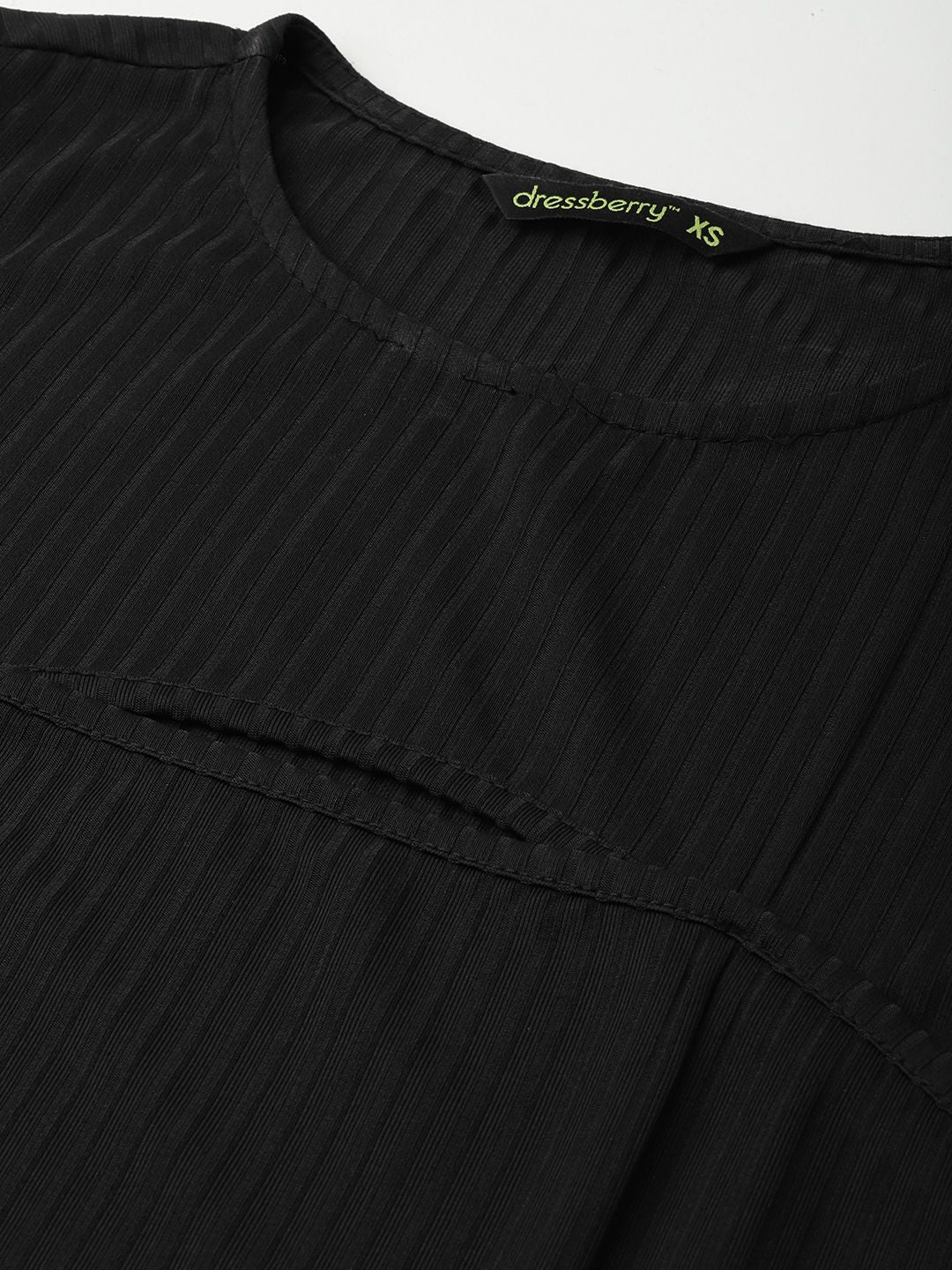 DressBerry Ribbed Reveal Mini Bodycon Dress