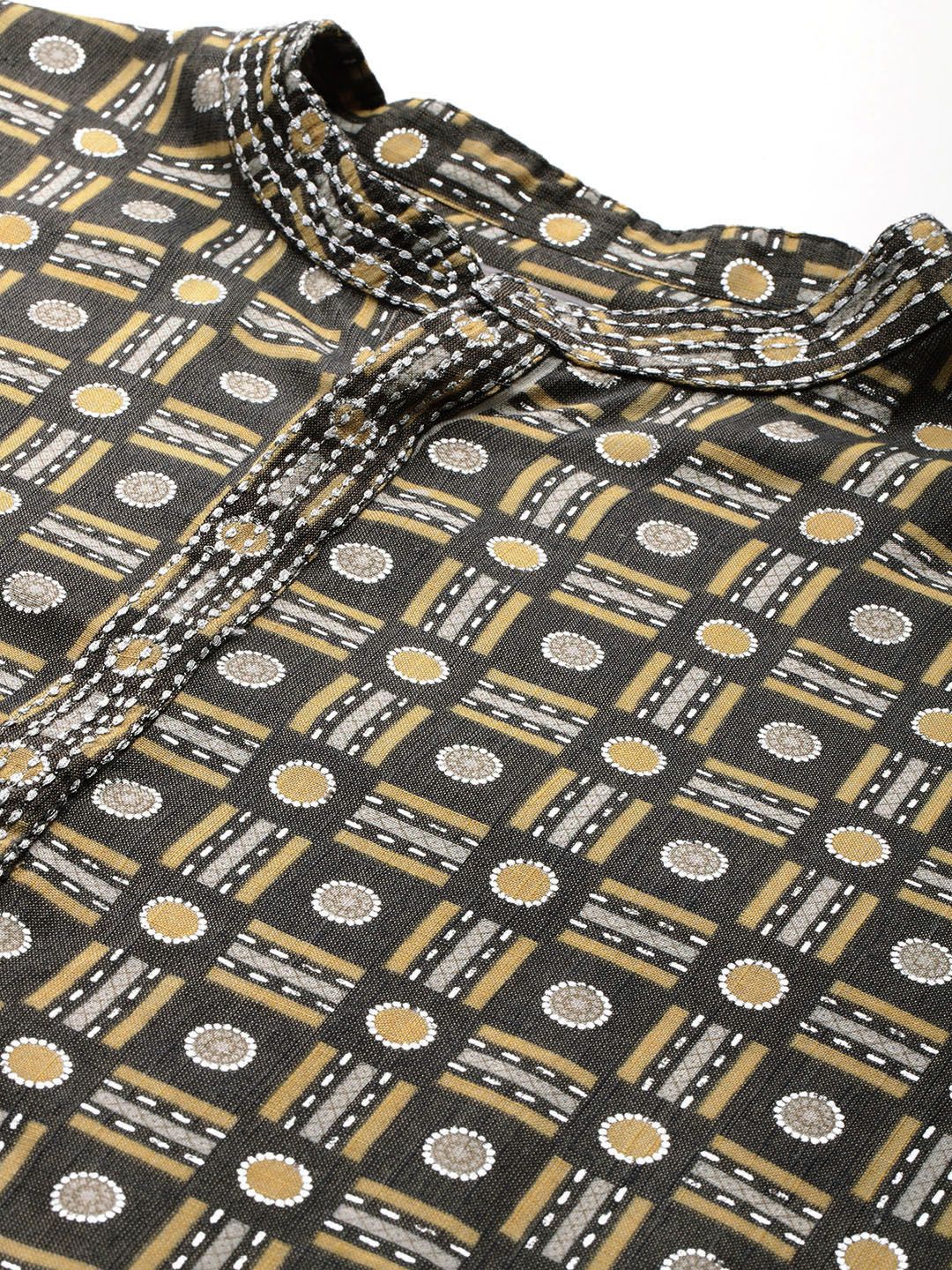 Anouk Printed Regular Thread Work Kurta with Salwar