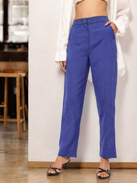 Women Holiday Chic Celebrate In Style Regular Trousers