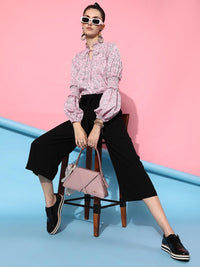 STREET 9 Women Pink Floral Printed Casual Shirt