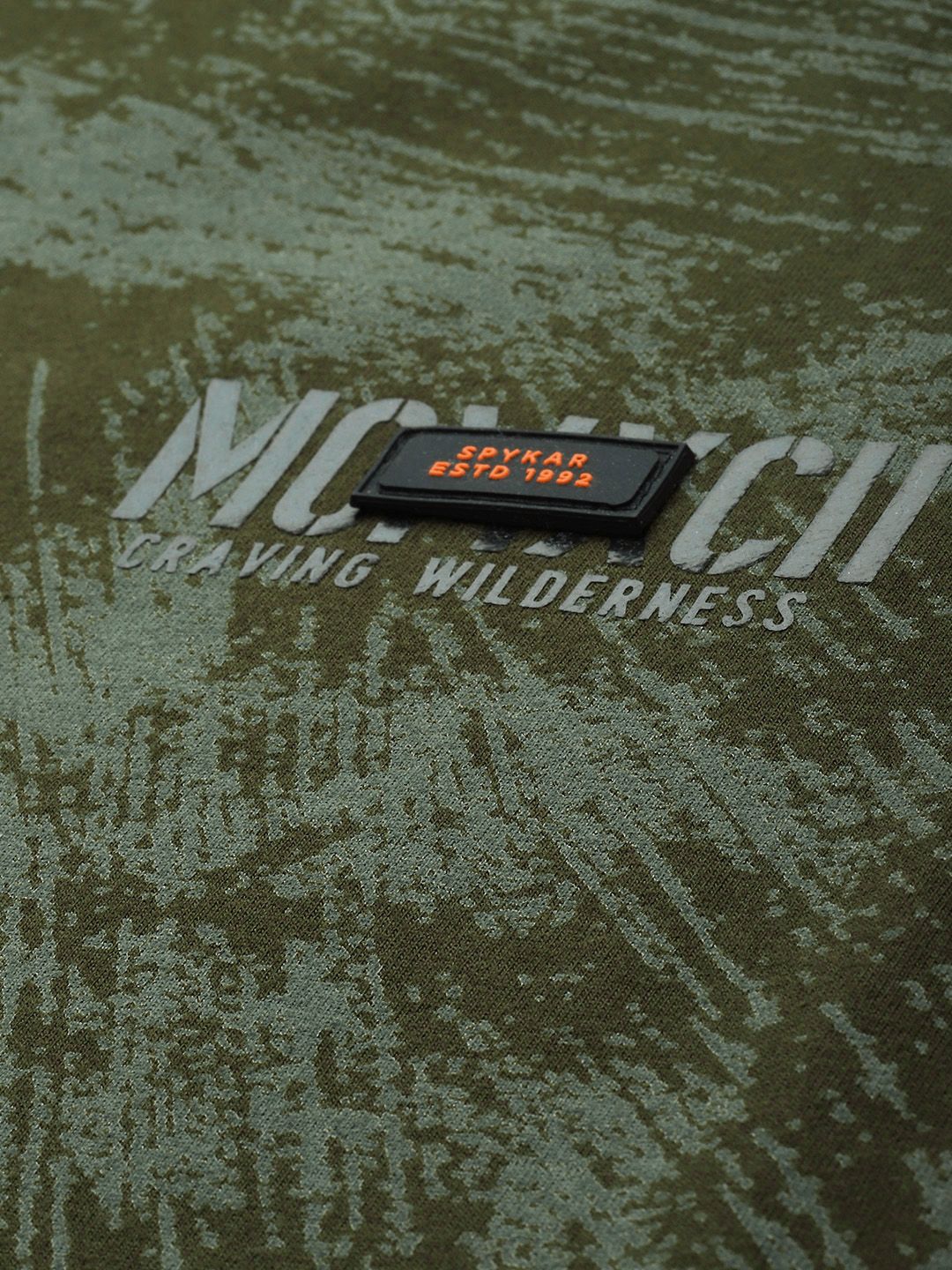 SPYKAR Round Neck Abstract Printed Pullover Sweatshirt