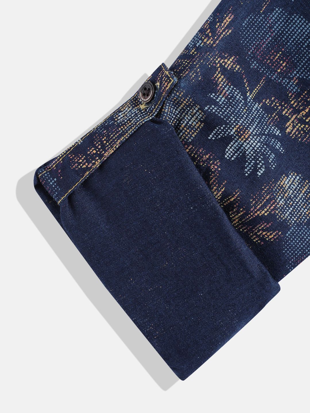 Baju Pintar Kasual Bercetak Bunga Monte Carlo Boys