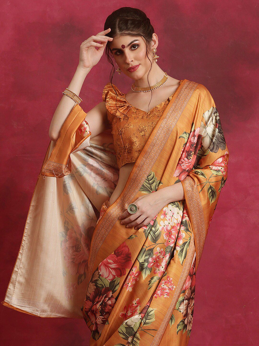Saree mall Floral Printed Sarees