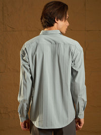 DENNISON Drop Shoulder Oversized Pintuck Shirt