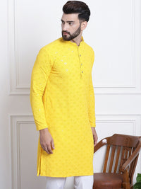 SOJANYA Sequin Embellished Pure Cotton Kurta
