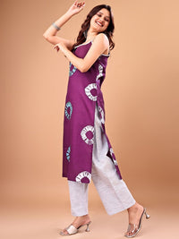 KALINI Women Abstract Printed Kurta with Palazzo