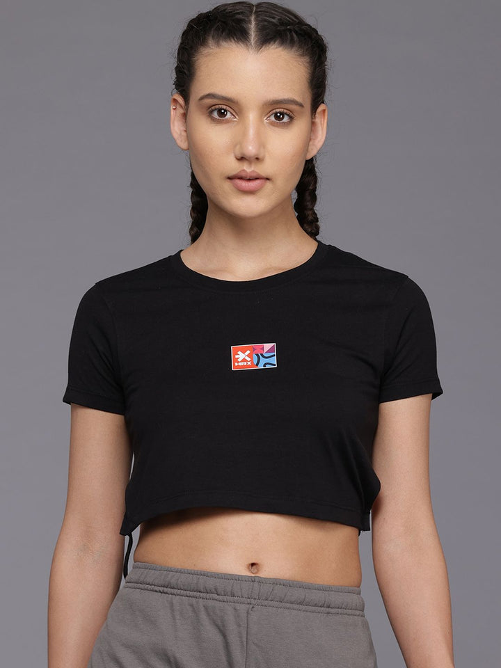 HRX by Hrithik Roshan Tie-Up Detail Lifestyle T-shirt