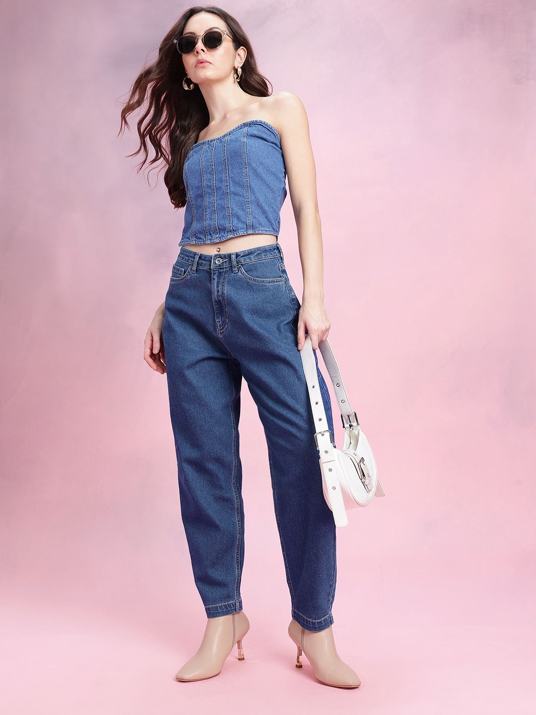 DressBerry Women Slouchy Fit High-Rise Jeans