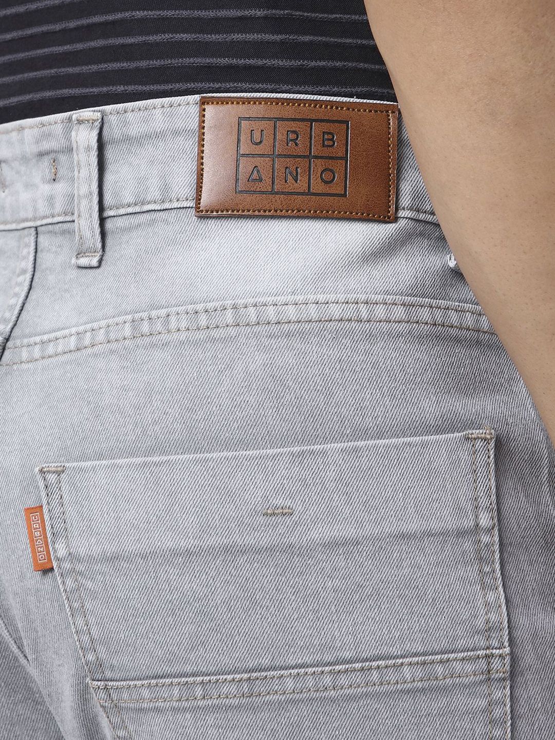 Urbano Fashion Men Straight Fit Heavy Washed Jeans Stretchable