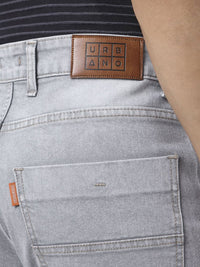 Urbano Fashion Men Straight Fit Heavy Washed Jeans Stretchable